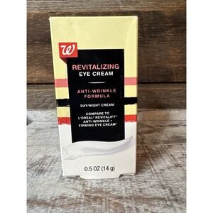 Walgreens Revitalizing Eye Cream‎ Anti-Wrinkle Firming Day & Night – 0.5 oz